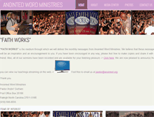 Tablet Screenshot of anointed.org